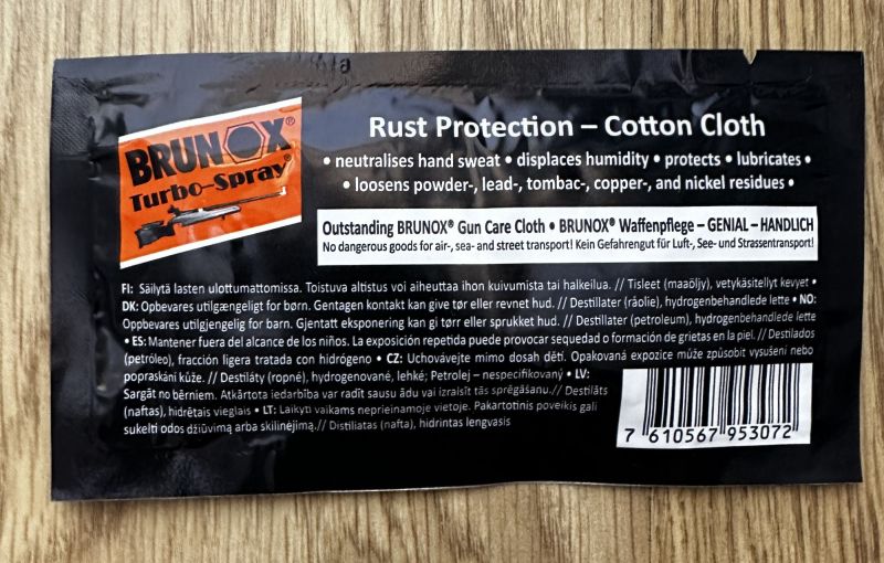 Ściereczka z preparatem do czyszczenia i konserwacji Brunox Turbo-Spray (BT99)