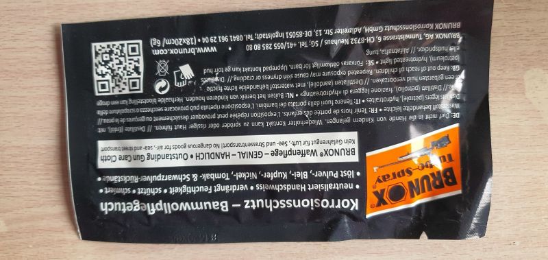 Ściereczka z preparatem do czyszczenia i konserwacji Brunox Turbo-Spray (BT99)