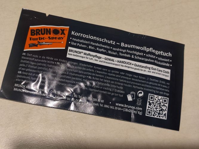 Ściereczka z preparatem do czyszczenia i konserwacji Brunox Turbo-Spray (BT99)