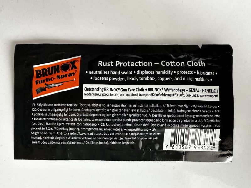 Ściereczka z preparatem do czyszczenia i konserwacji Brunox Turbo-Spray (BT99)