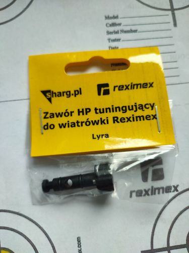 Zawór HP tuningowy do wiatrówki PCP Reximex Lyra