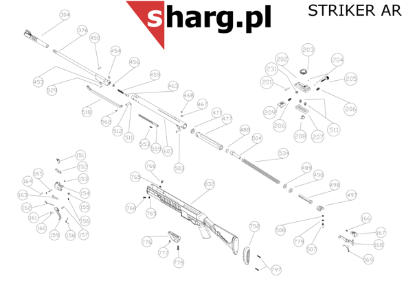 Barrel Lock Spring for Hatsan MOD 33-135, Striker (459)