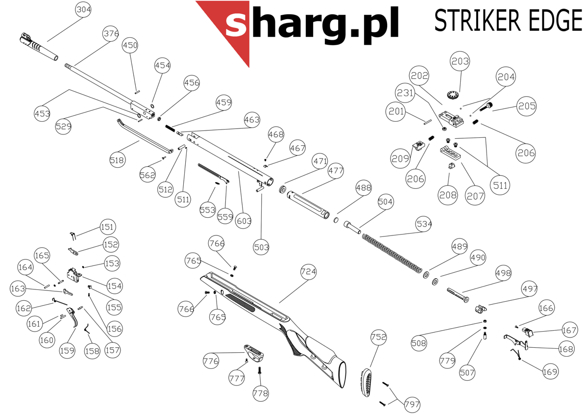 Barrel Lock Spring for Hatsan MOD 33-135, Striker (459)