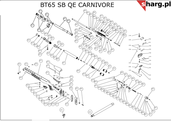 Barrel for Hatsan PCP Airgun BT65 Carnivore 7.62 cal. (2656-4)