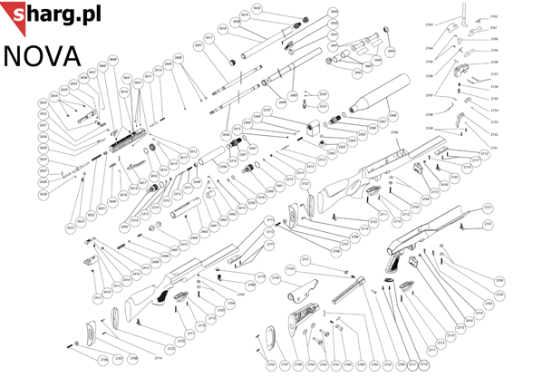 Barrel for Hatsan PCP Airguns: AT44 LONG, BT65 (2656)