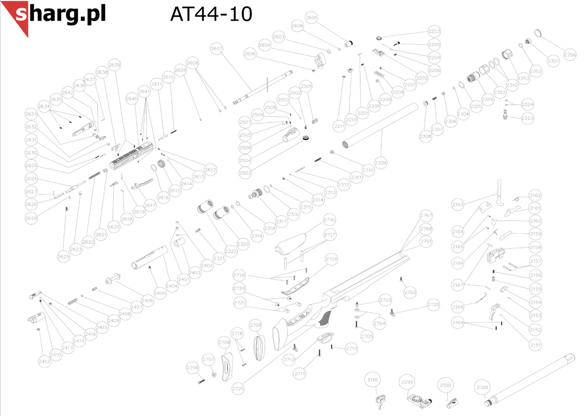 Cover the air release PCP Hatsan AT44 (2310)