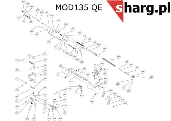 Front bail fixing screw Hatsan MOD 33 - 155, Dominator 200, Striker, Proxima (777)