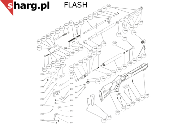 Front bail fixing screw for Hatsan AT44, Nova, Flash, Trophy, BT65. (2710)