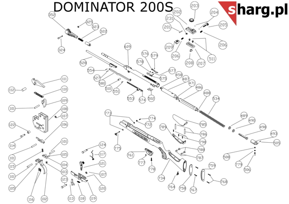 Fuse lever Hatsan MOD 33 - Torpedo 155, Dominator 200, Proxima (121)