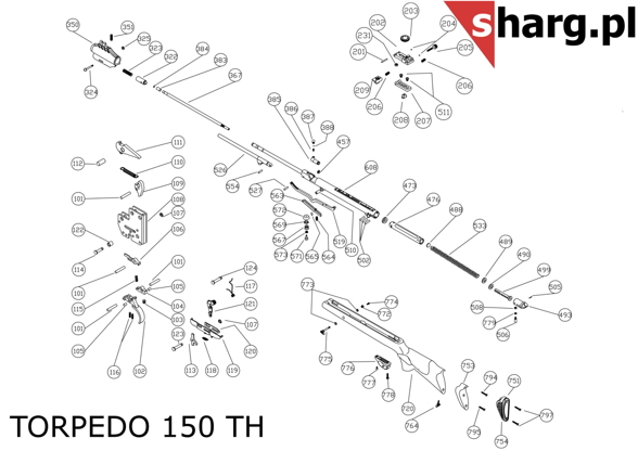 Fuse lever Hatsan MOD 33 - Torpedo 155, Dominator 200, Proxima (121)