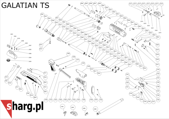 Fuse spring for Hatsan AT44, Airmax, Barrage, BullMaster, Galatian, Hercules, Nova, Predator air rifles (2413)