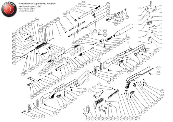 Hammer sear pin for Hatsan AT44, Airmax, Nova, Gladius, Trophy airgun (2618)