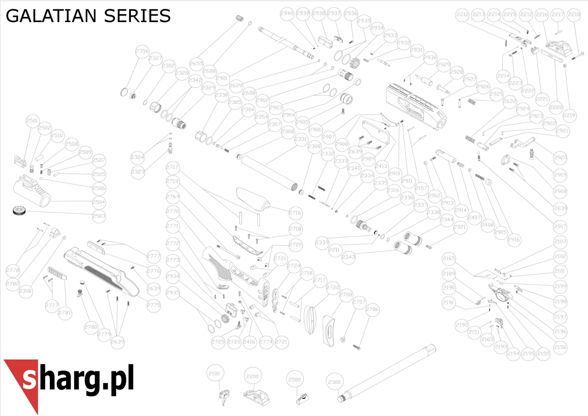 Hatsan Trigger Black trigger mechanism for Galatian (2150-05 BK)