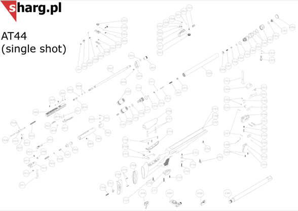 Lower element of the Hatsan airgun cartridge: AT44, Bullboss, Trophy (2317)