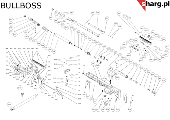 Lower element of the Hatsan airgun cartridge: AT44, Bullboss, Trophy (2317)