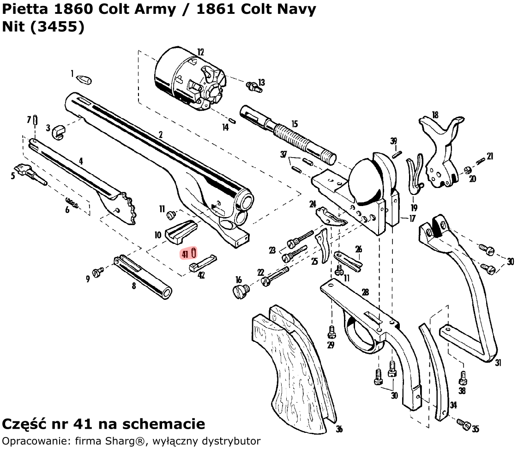 Pietta 1851 Colt Navy Rivet (3455)