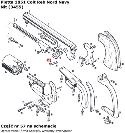 Pietta 1851 Colt Navy Rivet (3455)