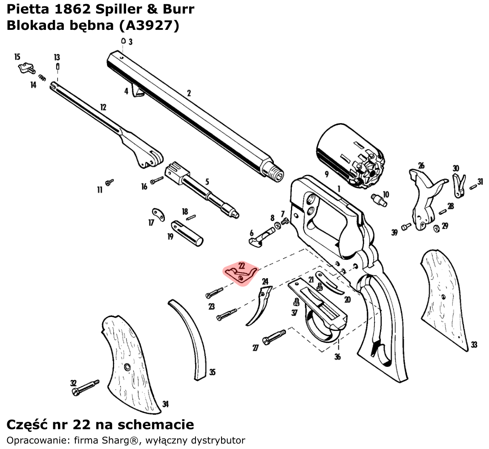 Pietta 1862 Spiller & Burr (A3927)