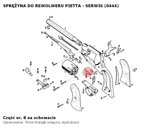 Pietta spring 1858 Remington New Model Army / Navy, 1862 Spiller & Burr (444)