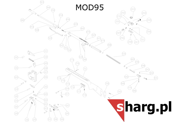 Pin ring for Hatsan MOD 33-35S, MOD 55S-155, Dominator 200, Proxima (107)