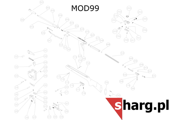 Pin ring for Hatsan MOD 33-35S, MOD 55S-155, Dominator 200, Proxima (107)