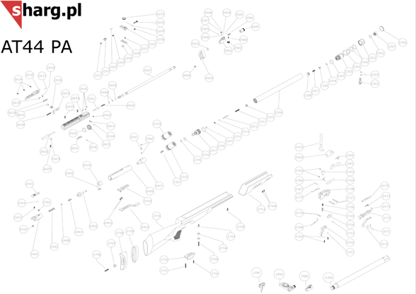 Stock connection screw for Hatsan AT44, BT65, Nova, Trophy (2702)