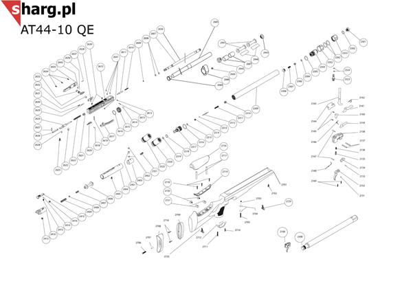 Trigger fixing pin for Hatsan AT44, BT65, (2157)