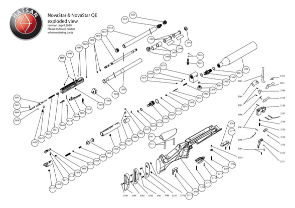 Sworzeń zwalniania do wiatrówki Hatsan AT44 (2618)