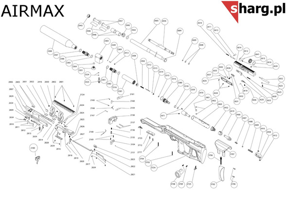  Zwalniacz magazynka M3*12 do Hatsan AT44 (2612)