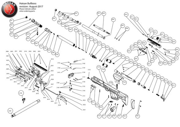 Sworzeń zwalniania do wiatrówki Hatsan AT44 (2618)